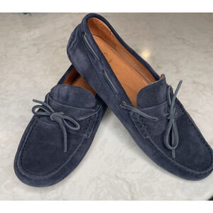 J. Crew Men's Navy Blue Suede Driving Loafers Lined Sz US 7 / Women's 9 Coastal